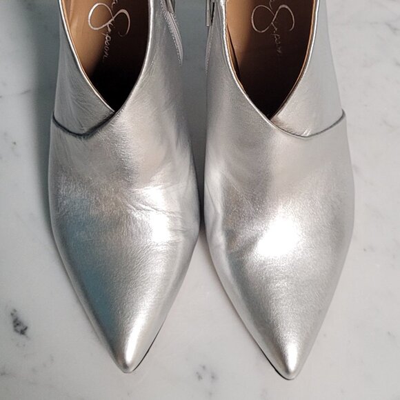 Jessica Simpson JS-Layra Platinum Metalic Booties – Size 9 - Picture 4 of 9